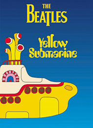yellow submarine cartoon glove becomes love